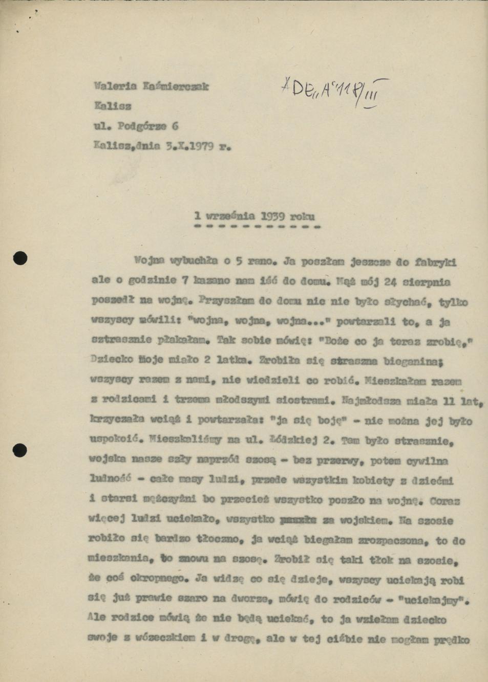 1 września 1939 roku