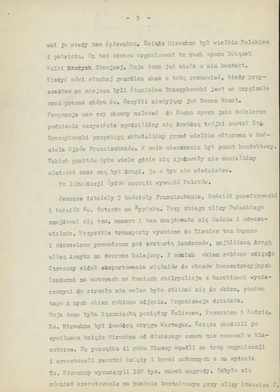 Chóry kaliskie w czasie okupacji