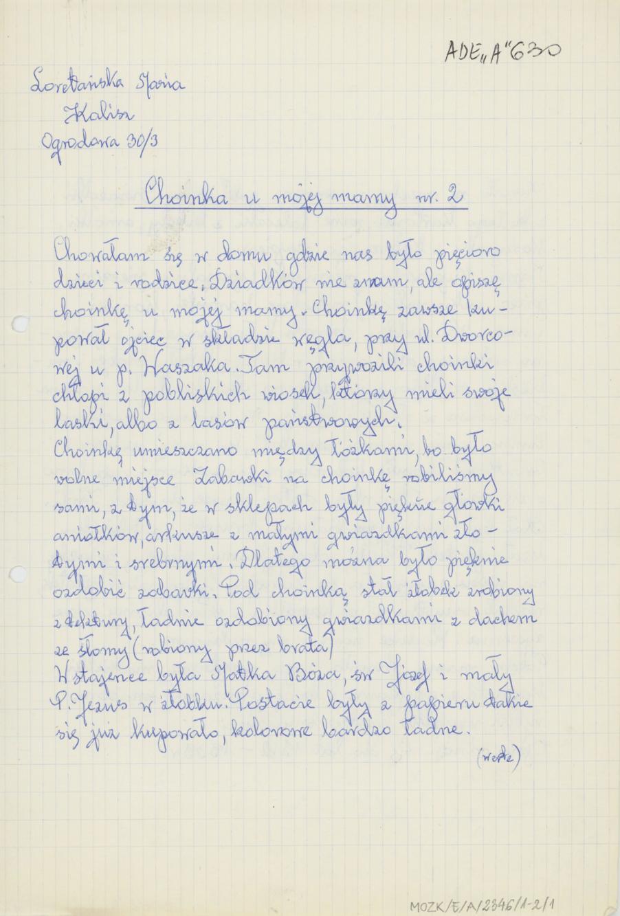 Choinka u mojej mamy nr 2