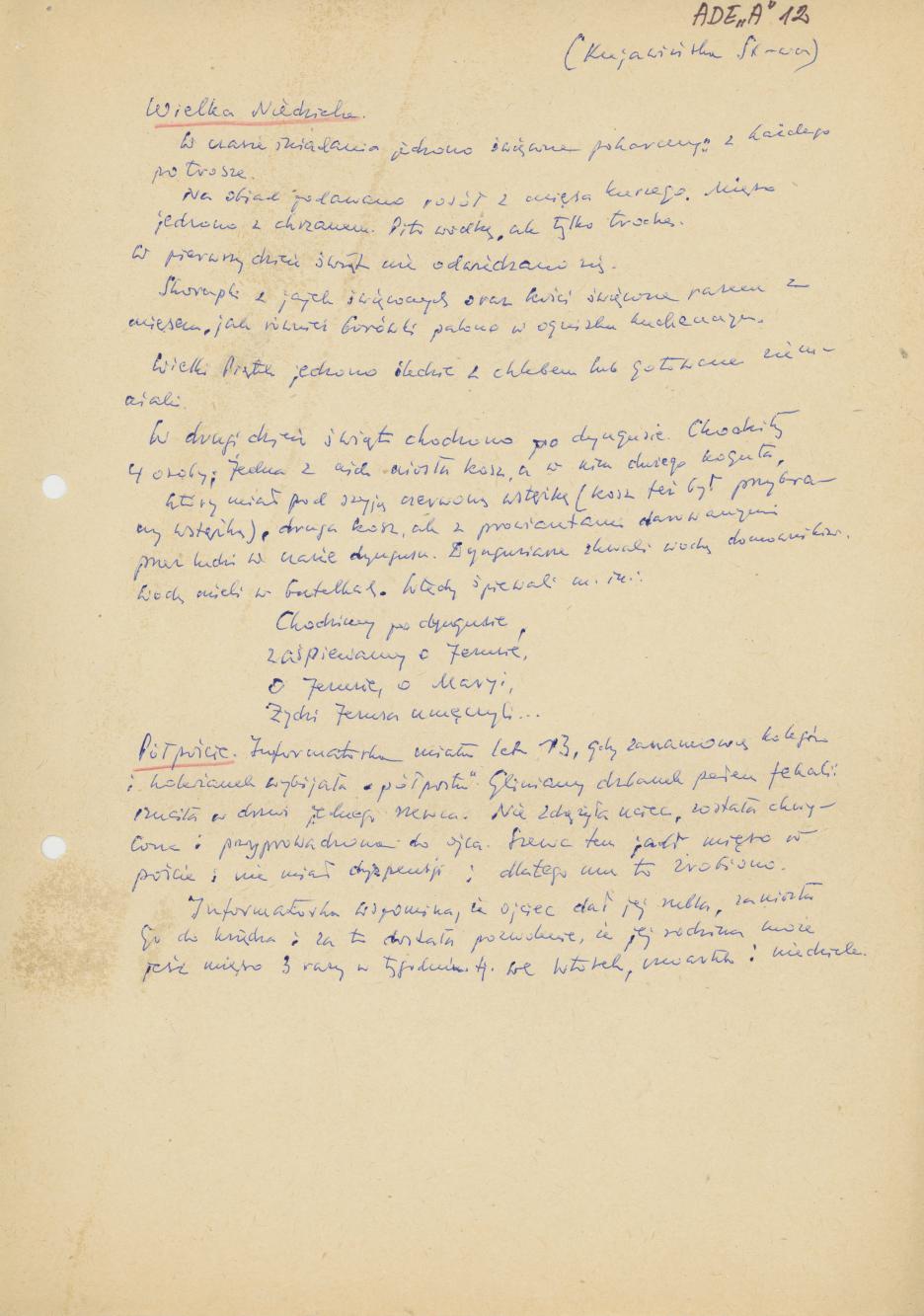 Święcenie wielkanocnych pokarmów w Kaliszu (okres międzywojenny)