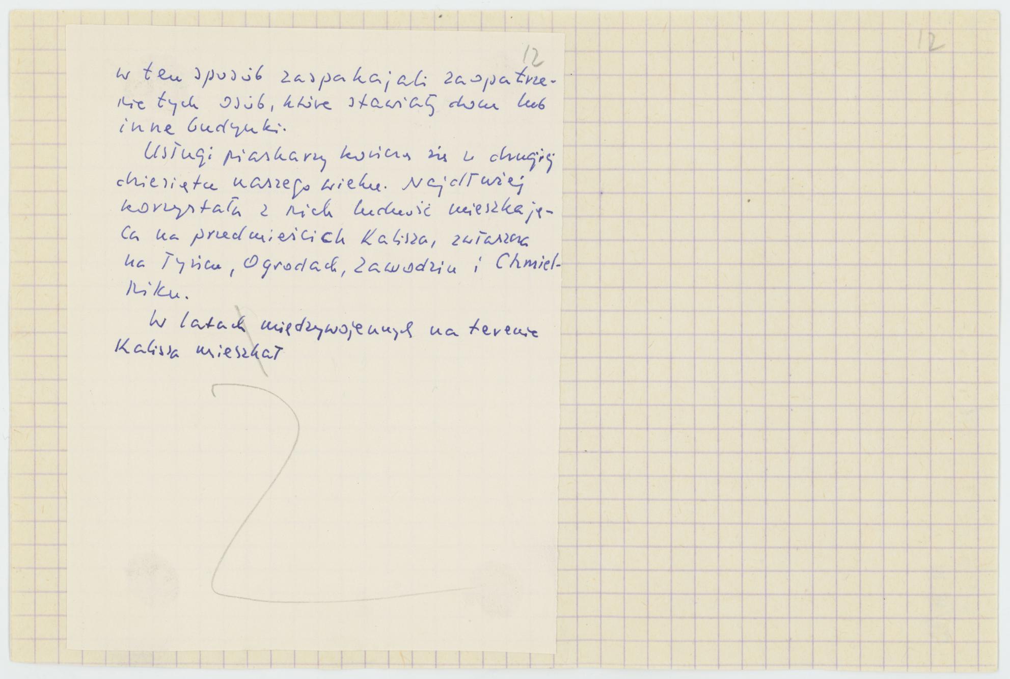 O niektórych zajęciach kaliszan, cz. 2