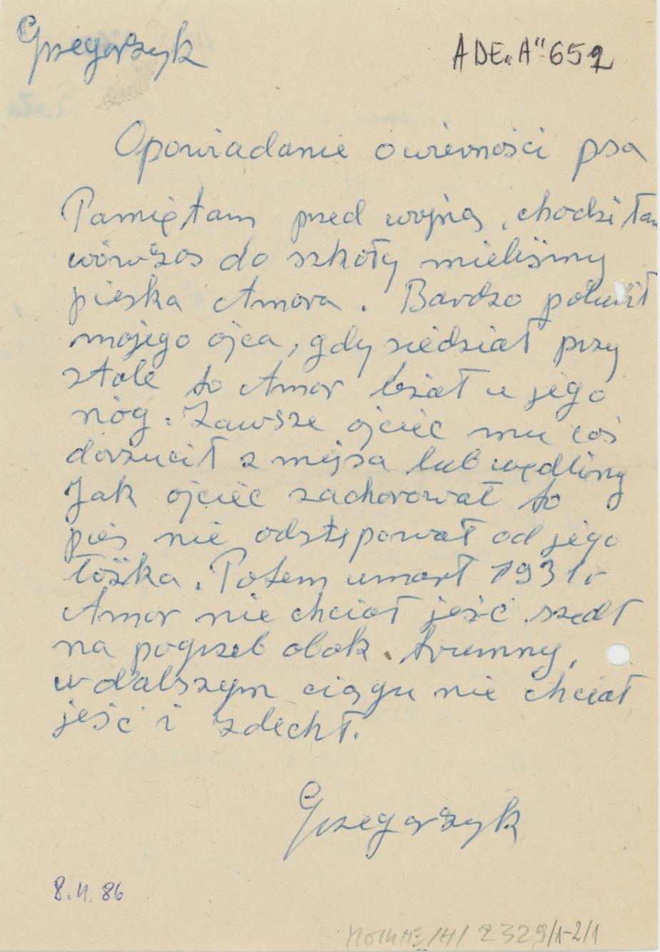 Opowiadanie o wierności psa. Opowiadanie o fałszywości kota