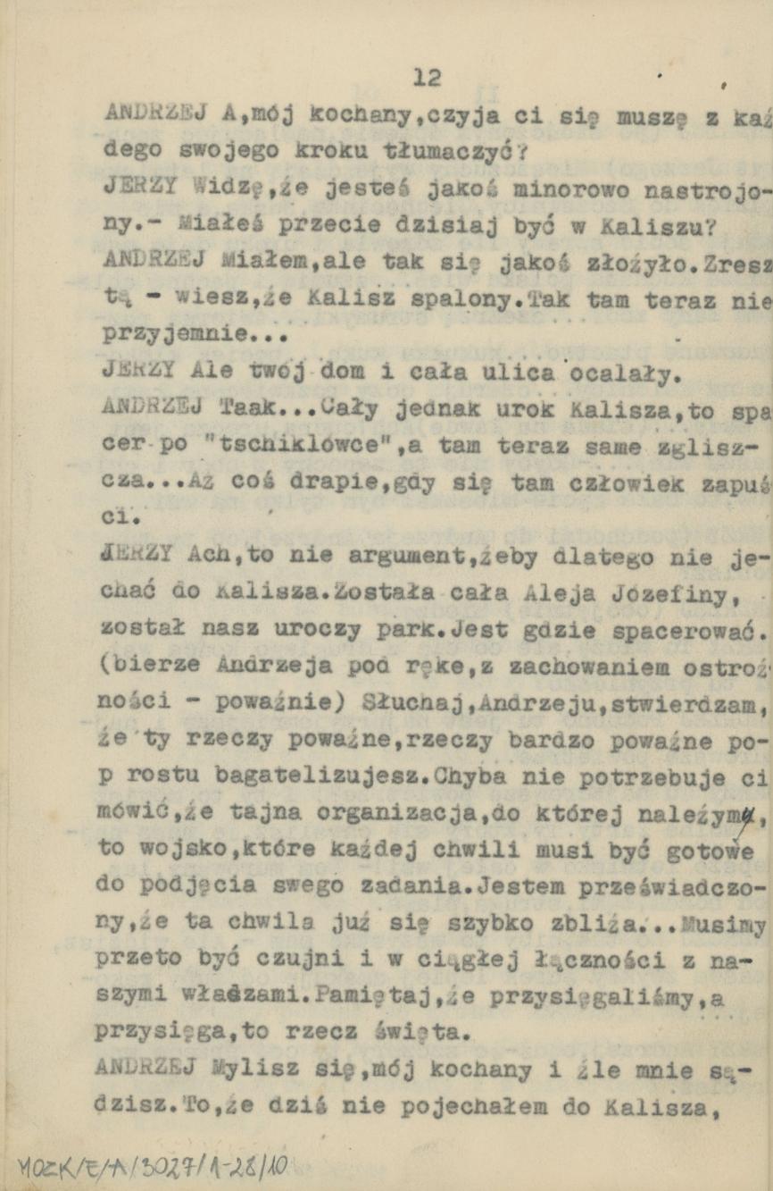 Przedświt wolności - obraz sceniczny ze śpiewami i tańcami, cz. 1