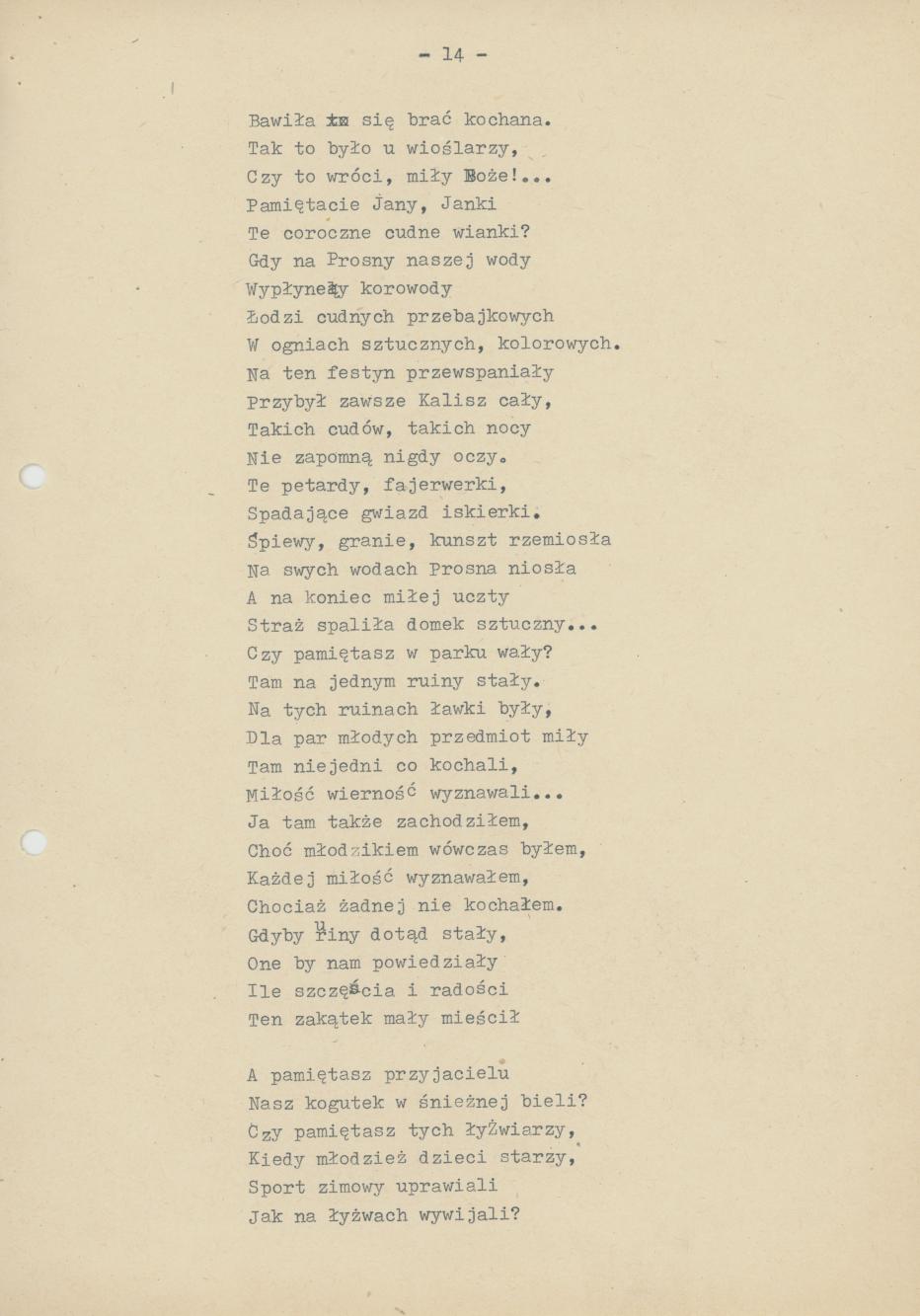 Stary Kalisz. Dzieje przeszłe wierszem, cz. 2