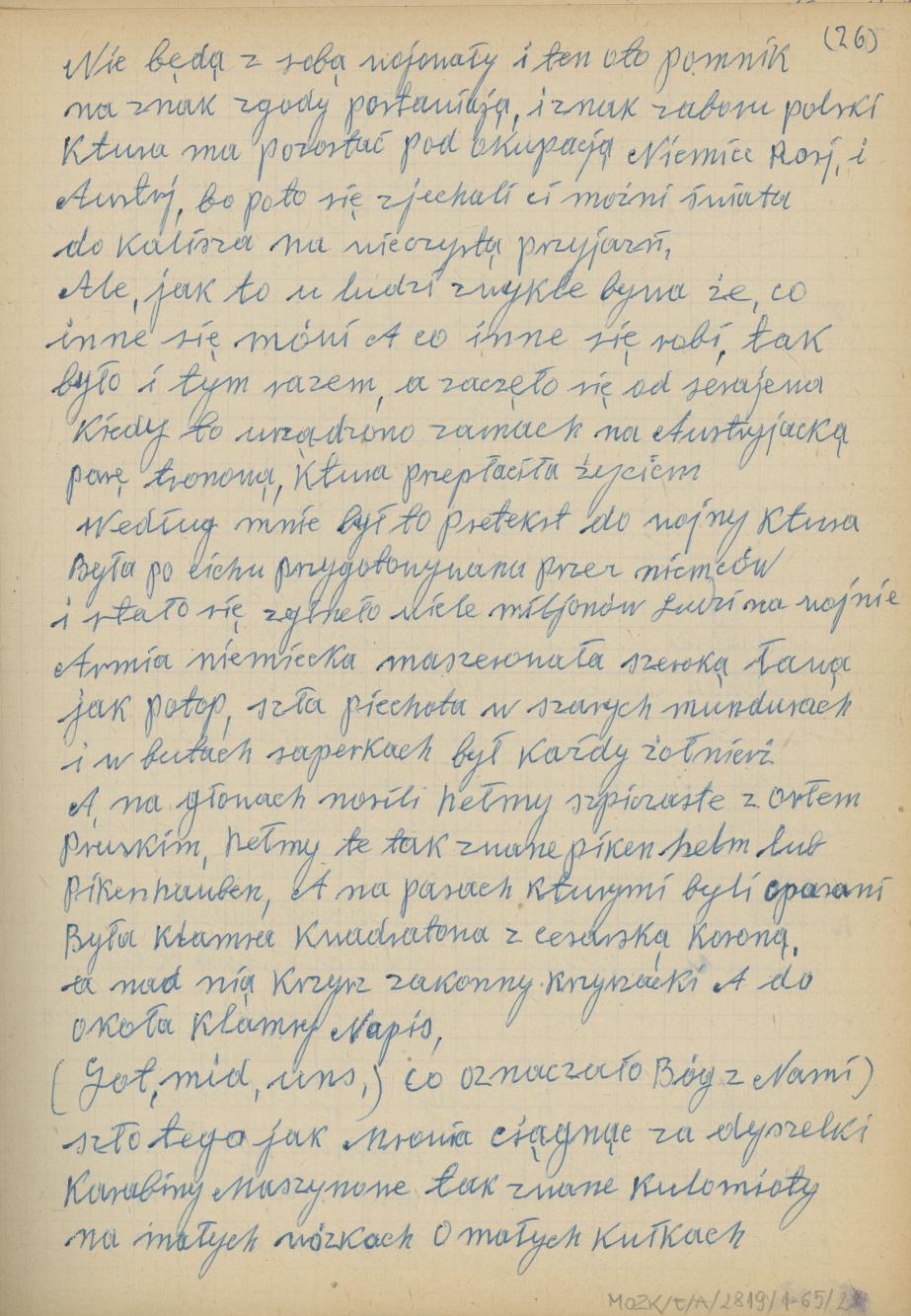 Mój pamiętnik oraz wspomnienia z moich młodych lat i z przeżyć z czasów I wojny światowej, cz. 3