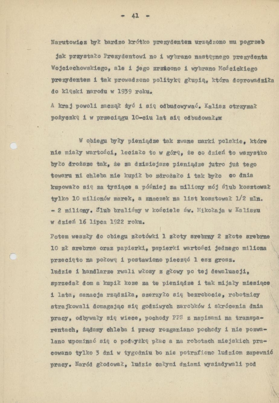 Mój pamiętnik oraz wspomnienia z moich młodych lat i z przeżyć z czasów I wojny światowej, cz. 4