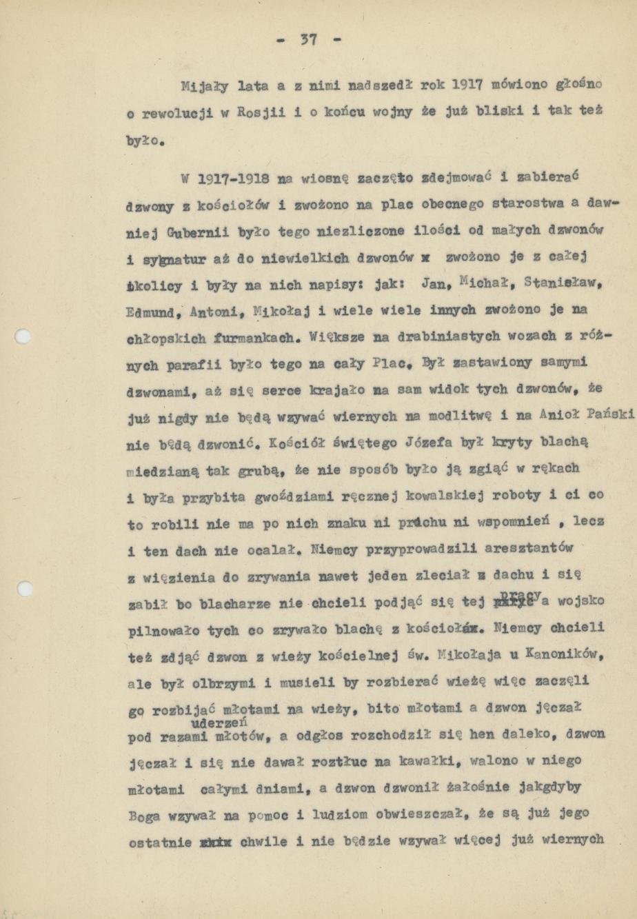 Mój pamiętnik oraz wspomnienia z moich młodych lat i z przeżyć z czasów I wojny światowej, cz. 4