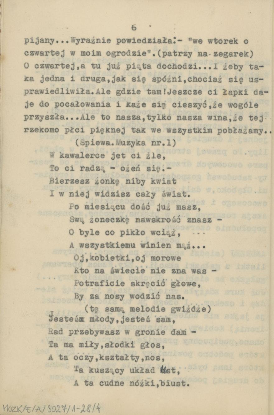 Przedświt wolności - obraz sceniczny ze śpiewami i tańcami, cz. 1