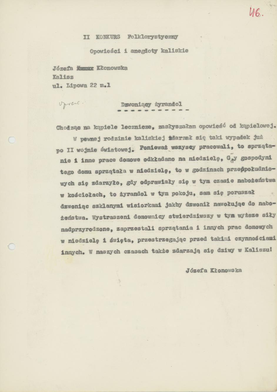 Dzwoniący żyrandol