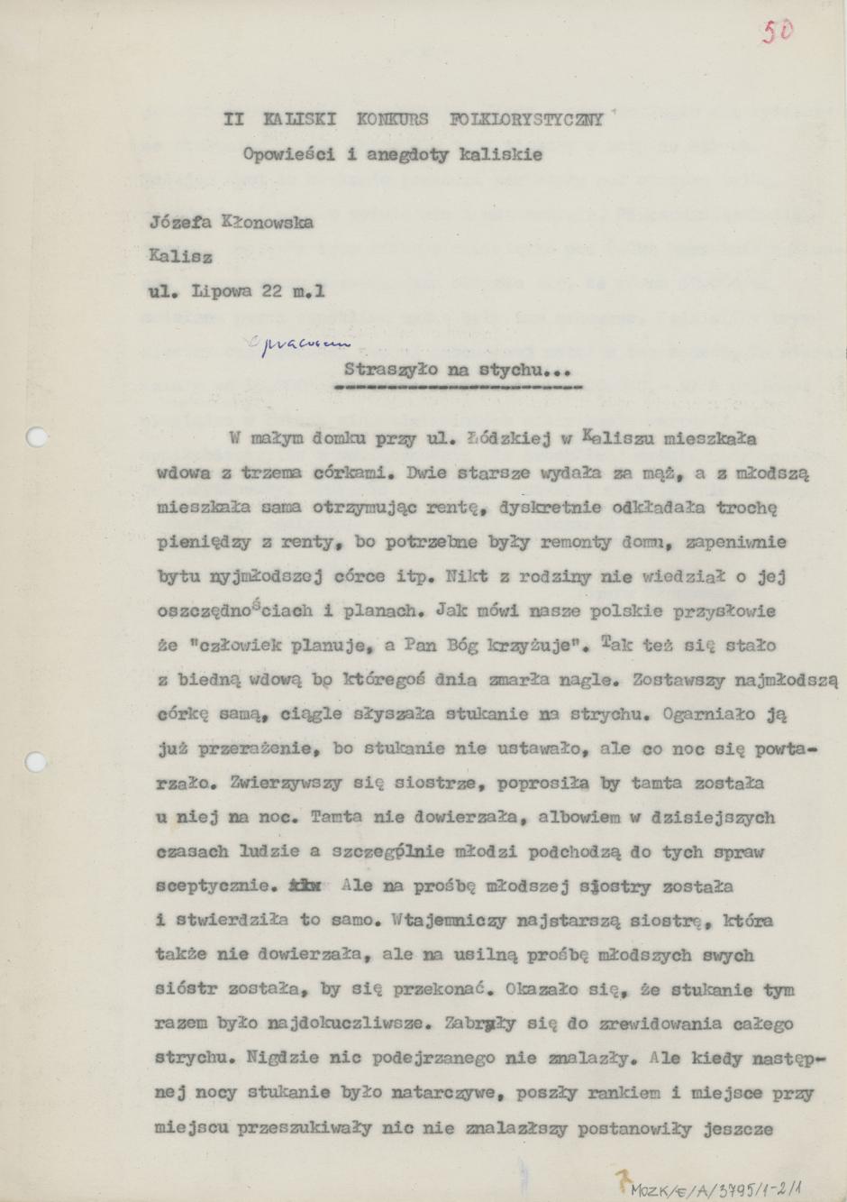 Straszyło na strychu