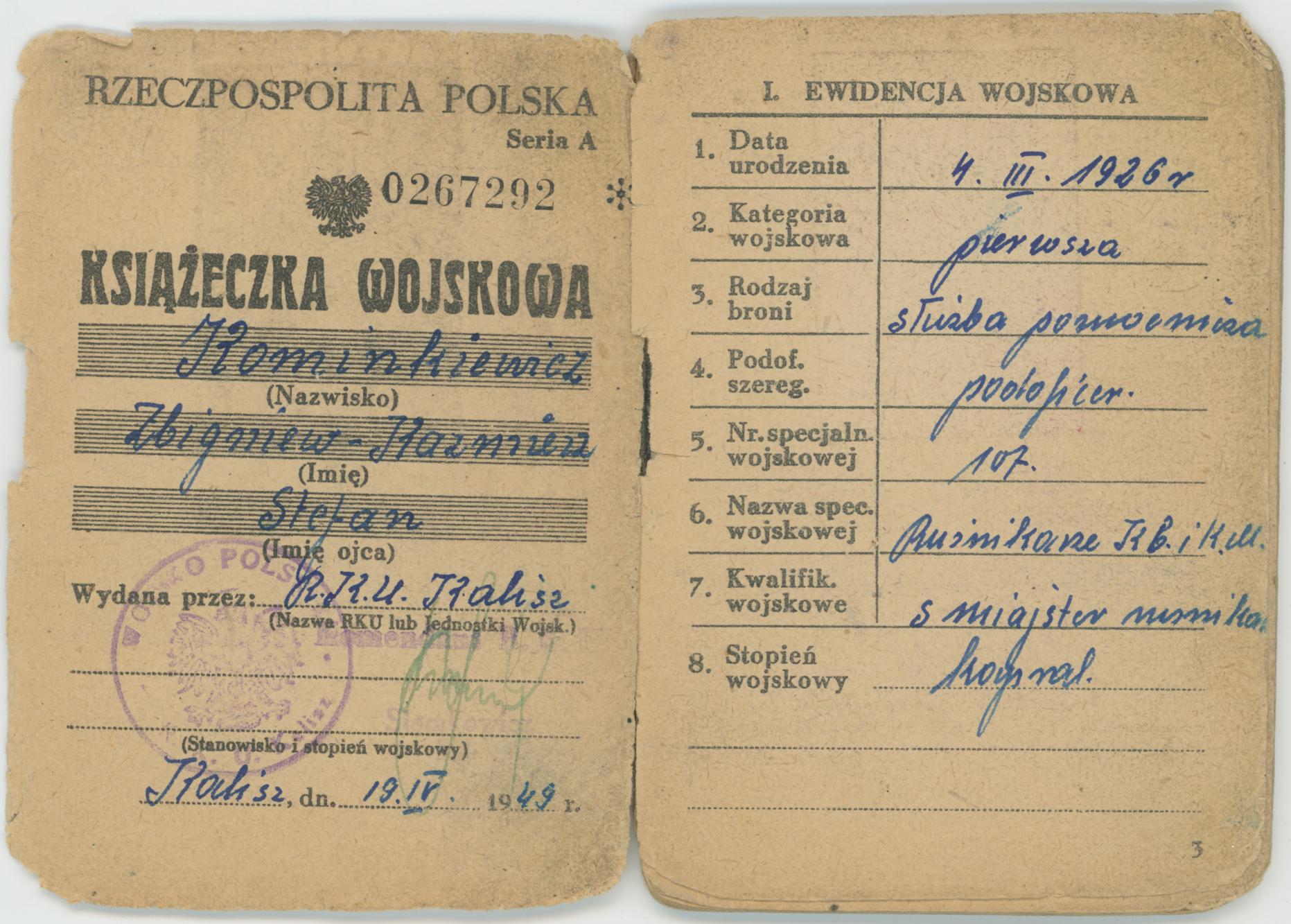 Książeczka wojskowa