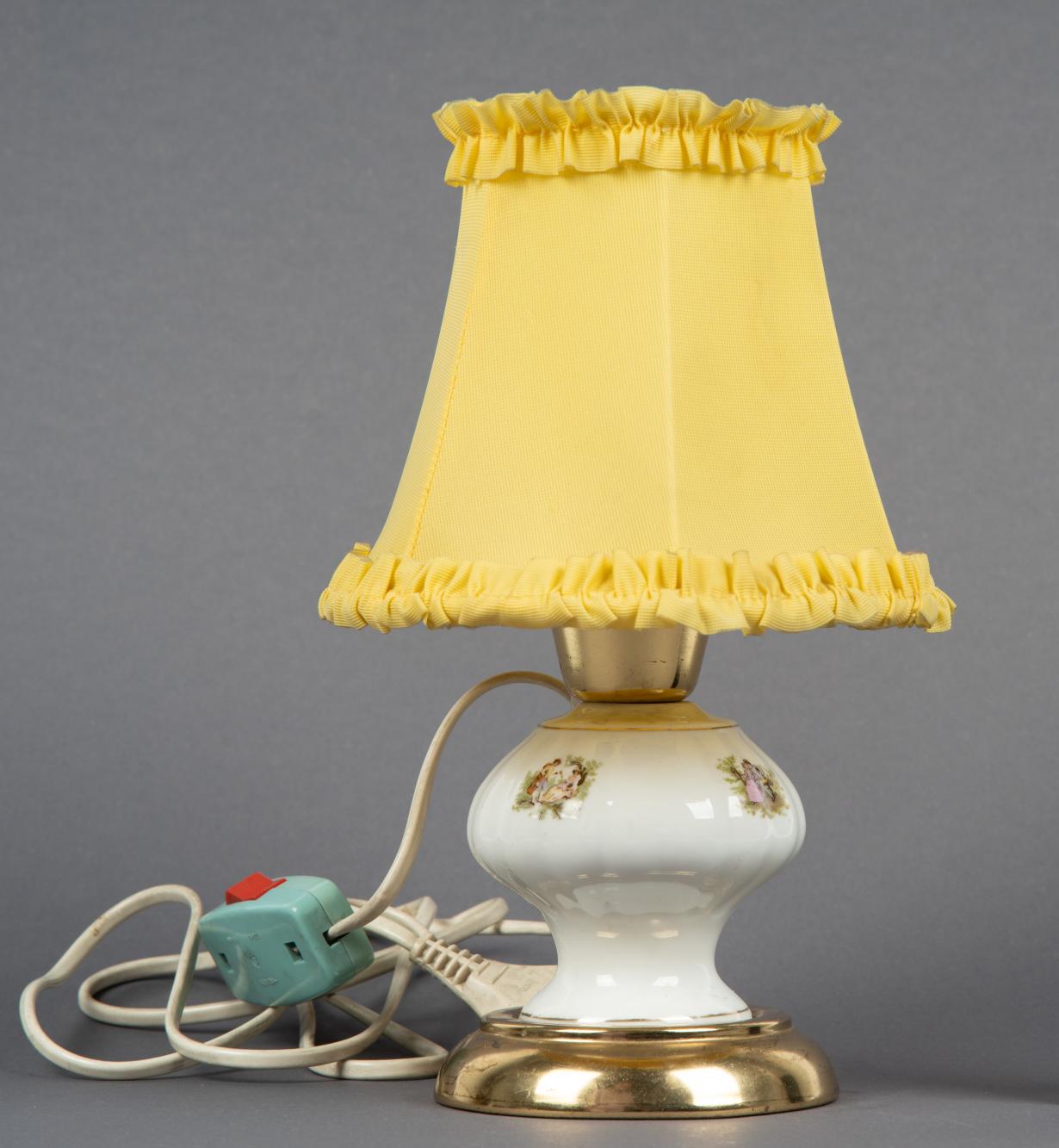 Lampka stolikowa elektryczna, ceramiczna