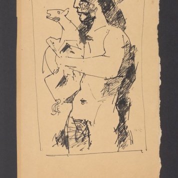 Akt męski z jagnięciem