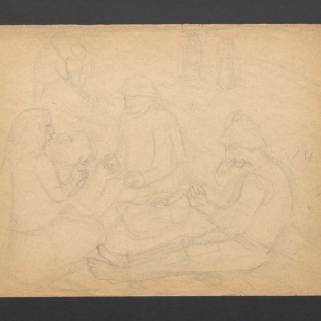 Posiłek na polu, Odpoczynek na polu