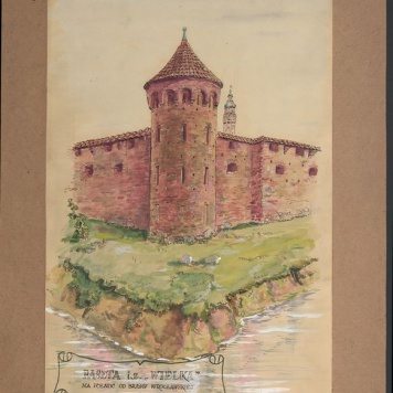 Kalisz - baszta tzw. "Wielka", na północ od Bramy Wrocławskiej (próba rekonstrukcji)