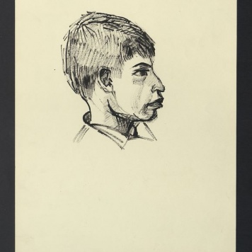 Szkic głowy chłopca