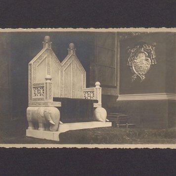 Tron cesarza Wilhelma II w Gnieźnie.