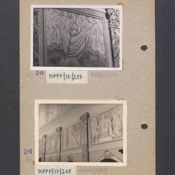 Wnętrze gnieźnieńskiej katedry. Płaskorzeźba ojca Efrema, scena z życia św. Wojciecha.