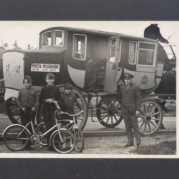 Dyliżans pocztowy na trasie Gniezno – Lednica – Gniezno.