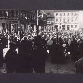 Obchody 1 Maja 1970 r. Pochód.