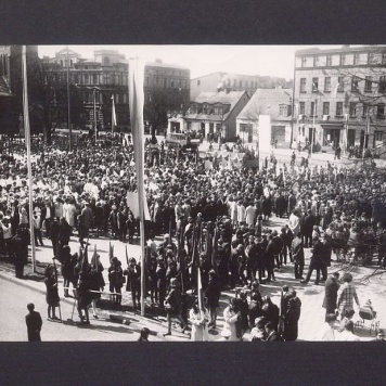 Obchody 1 Maja 1970 r. Pochód.