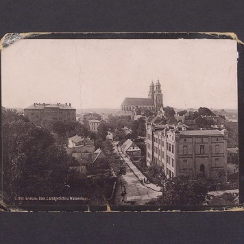 Fragment północnej części Gniezna z ul. św. Wojciecha.