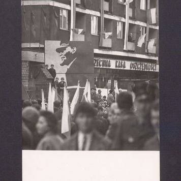 Obchody 1 Maja 1970 r. Pochód.