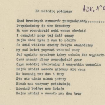 Na melodię poloneza