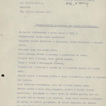 Przygotowanie pożywienia na Święta Wielkanocne