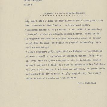 Pogrzeb z czasów przedwojennych