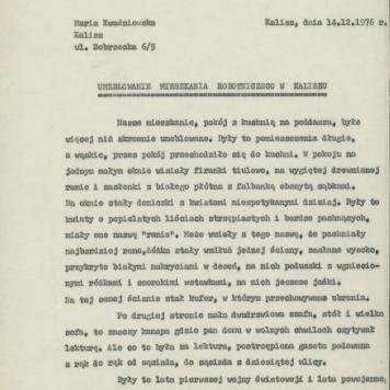 Umeblowanie mieszkania robotniczego w Kaliszu