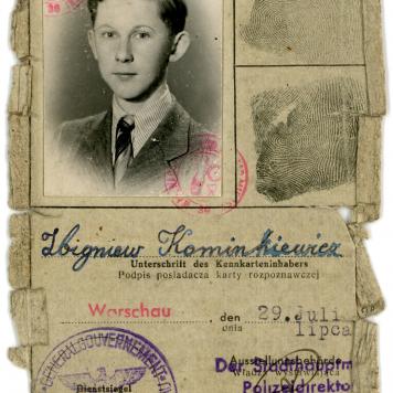 Karta rozpoznawcza z Generalnego Gubernatorstwa