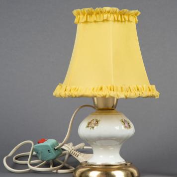 Lampka stolikowa elektryczna, ceramiczna